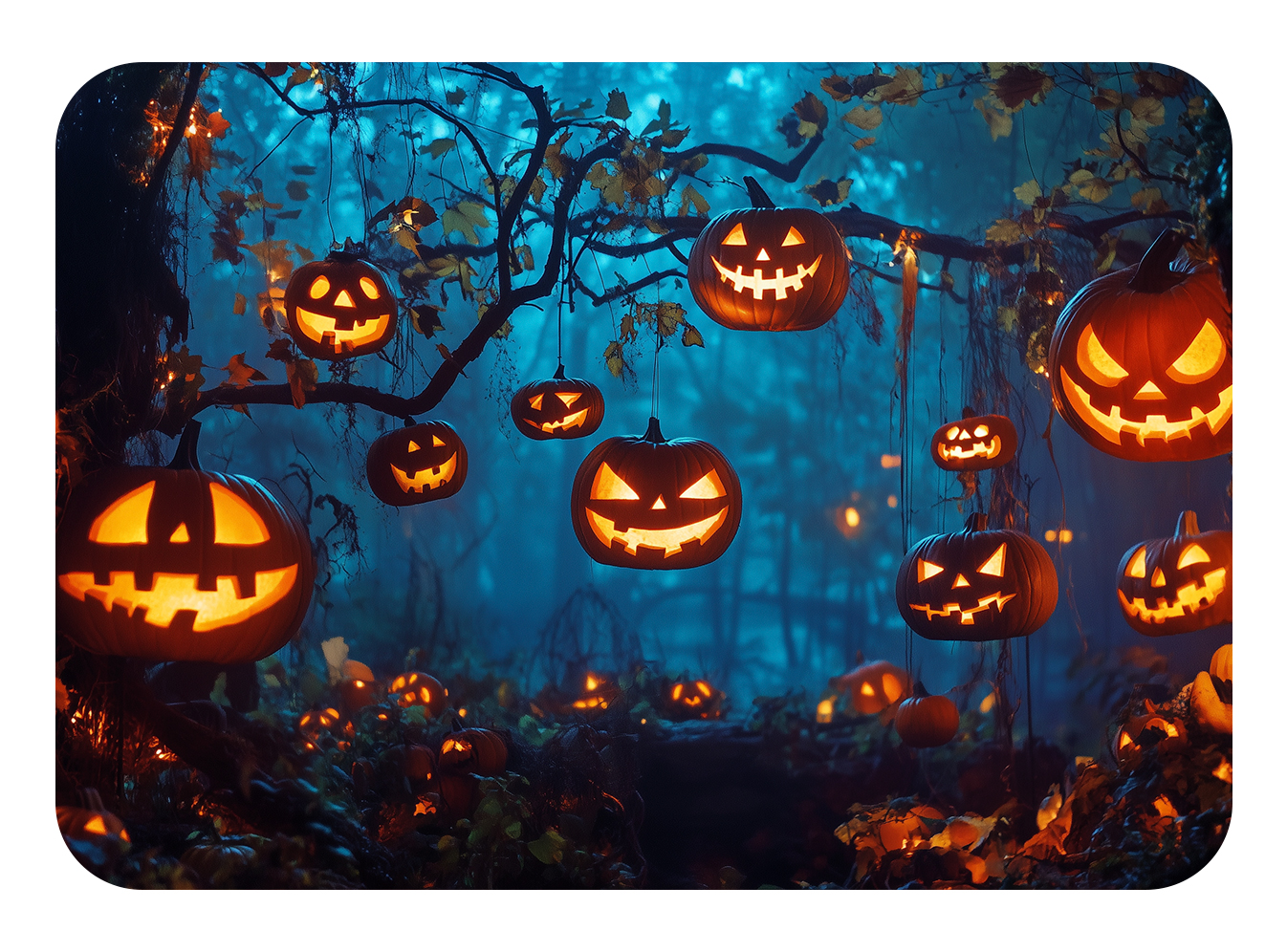 Lámpás Tökök Erdője – Halloween Dekor