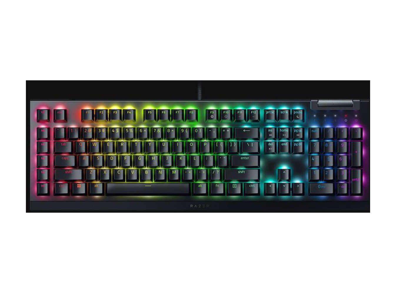 Razer BlackWidow V4 X Green Switch Keyboard Black US